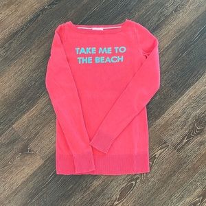 Lilly Pulitzer Take Me to the Beach Marielle Sweater in watermelon, XS ☀️🌴🍉